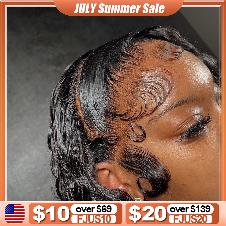 Hd Lace Frontal Wig Human Hair Pre Plucked - Peruca Frontal Completa 13X4 HD Transparente