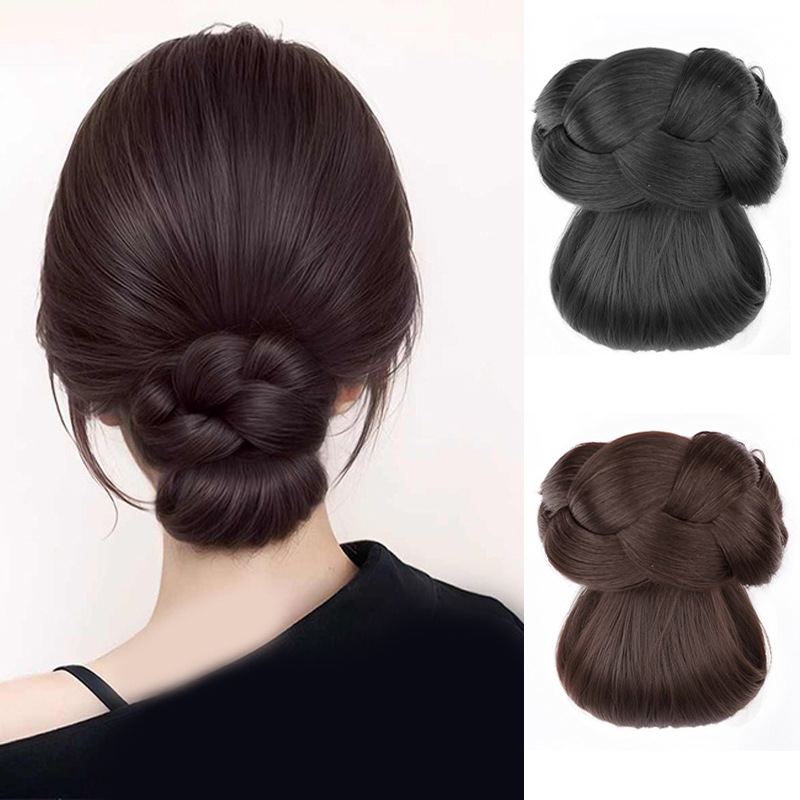 Claw Clip Messy Bun Hair Piece - Acessórios de cabelo sintético coque penteado