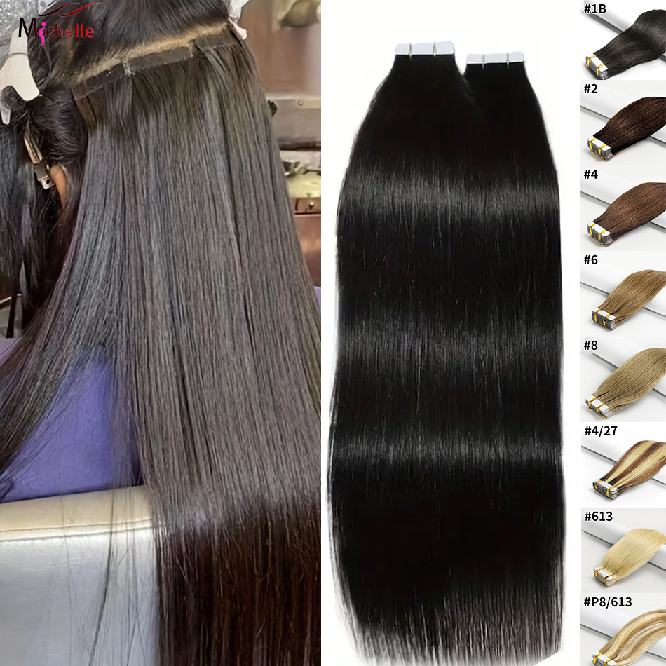 Invisible Tape In Extensions Real Hair - Fita em extensões de cabelo em