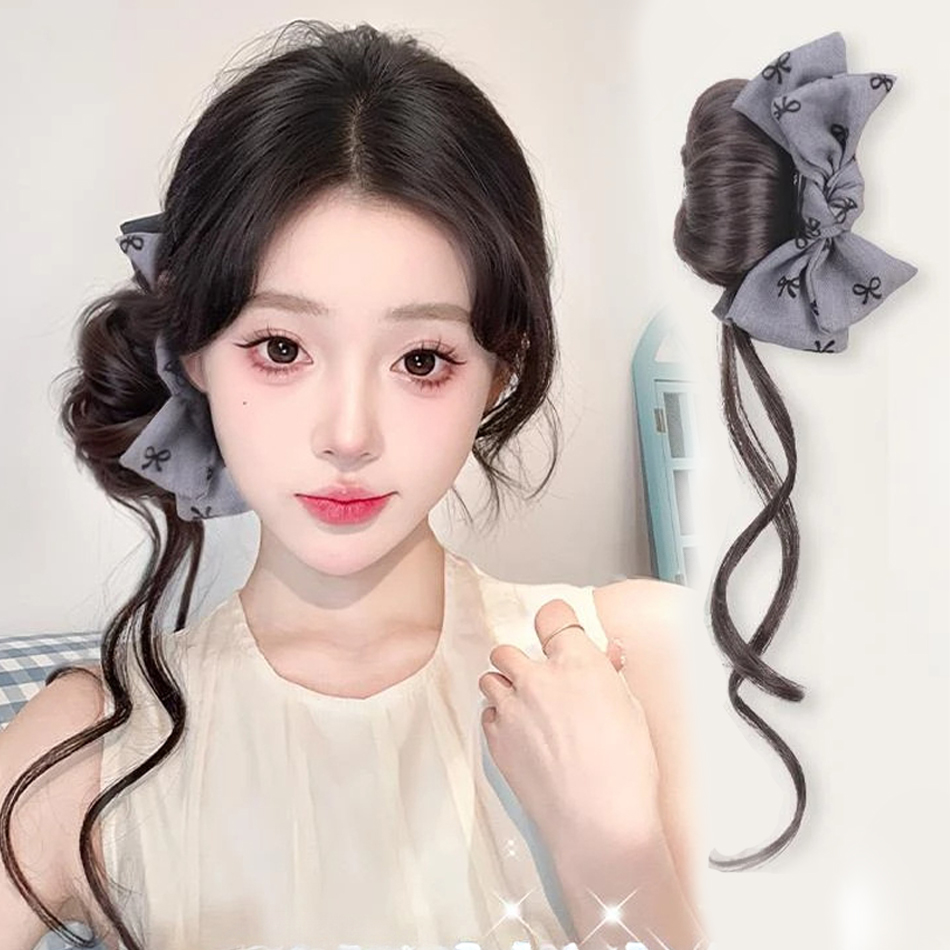 Claw Clip Messy Bun Hair Piece - Extensão de cabelo sintético, coque com