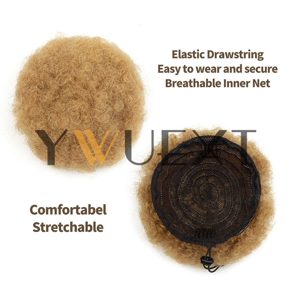 YWUEXT Rabo de Cavalo Afro Kin - Drawstring Afro Curly Puff Ponytail avaliação e preço