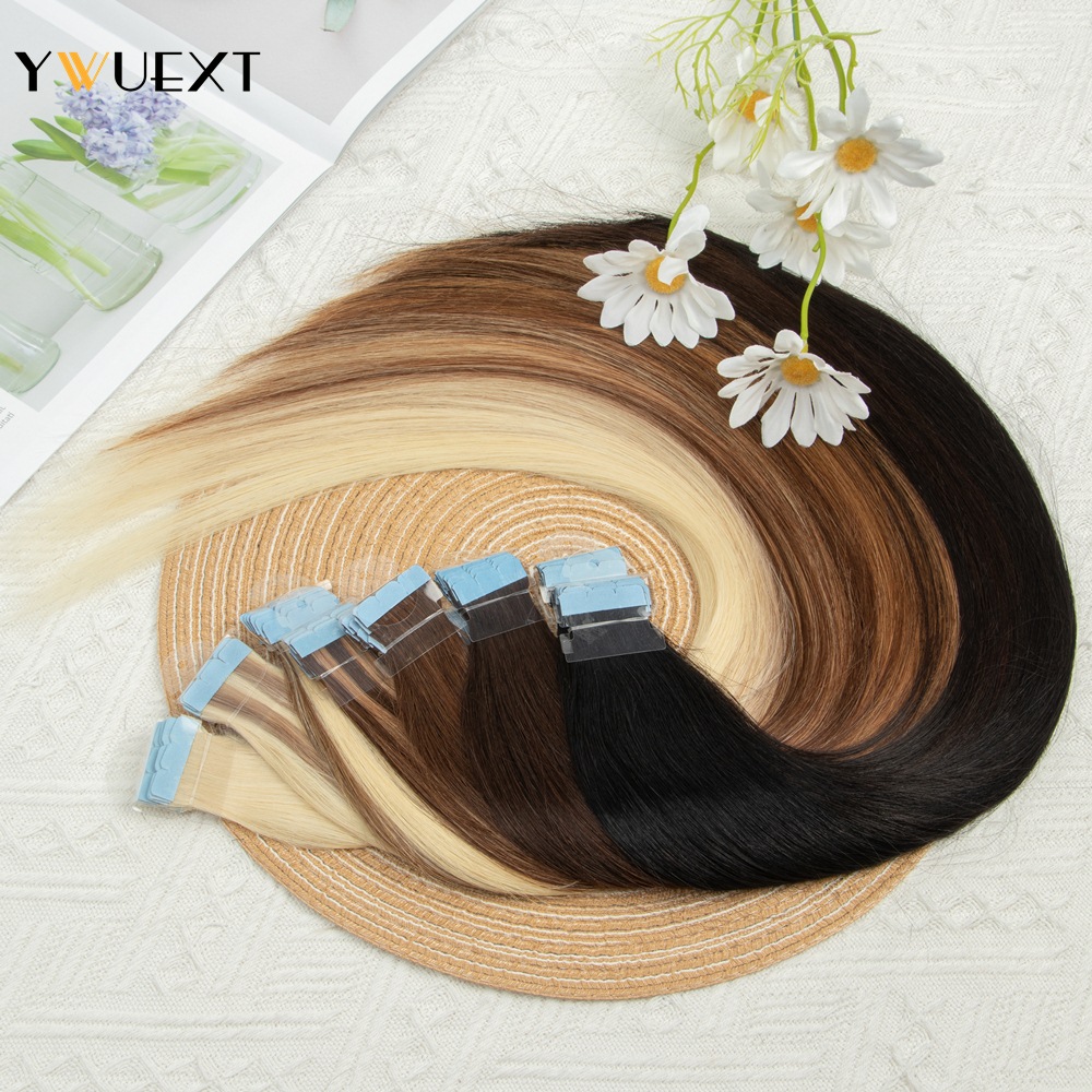 YWUEXT Mini Fita em Extensões  - Invisible Tape In Extensions Real Hair avaliação e preço