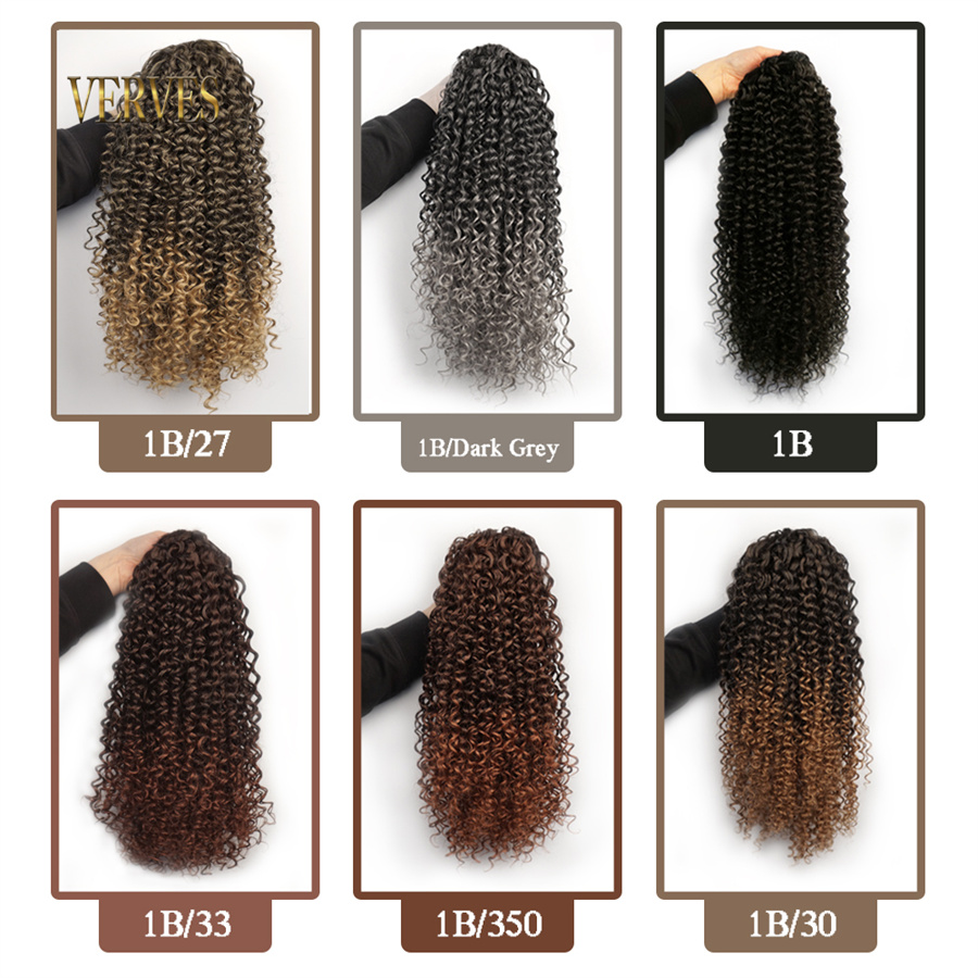 VERVES Cordão Sintético Puff R - Drawstring Afro Curly Puff Ponytail avaliação e preço