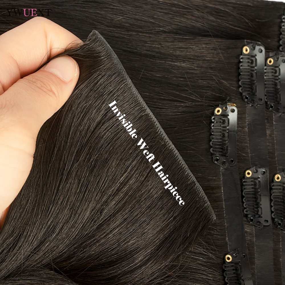 Grampo invisível em extensões  - Seamless Clip In Hair Extensions Human Hair avaliação e preço