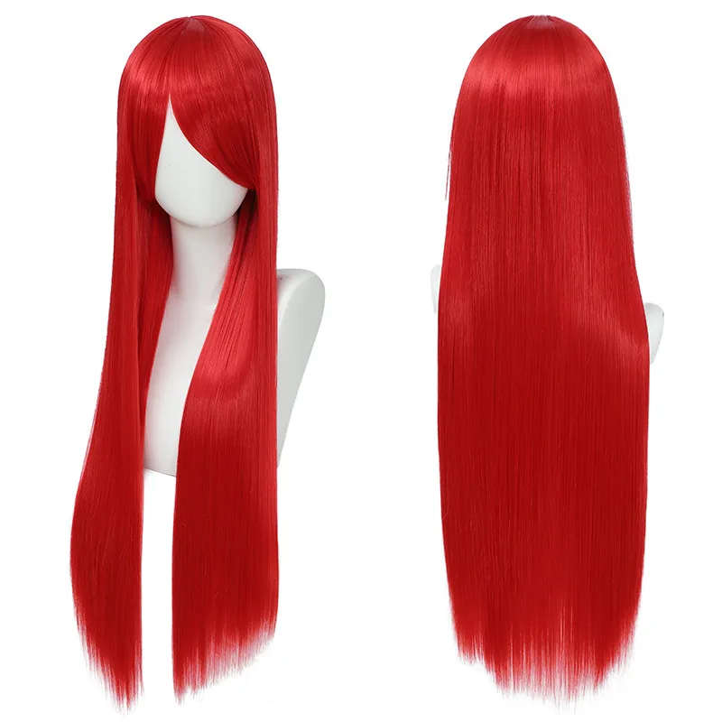 80cm colorido longo reto cabel - Synthetic Braided Wigs For Black Women avaliação e preço