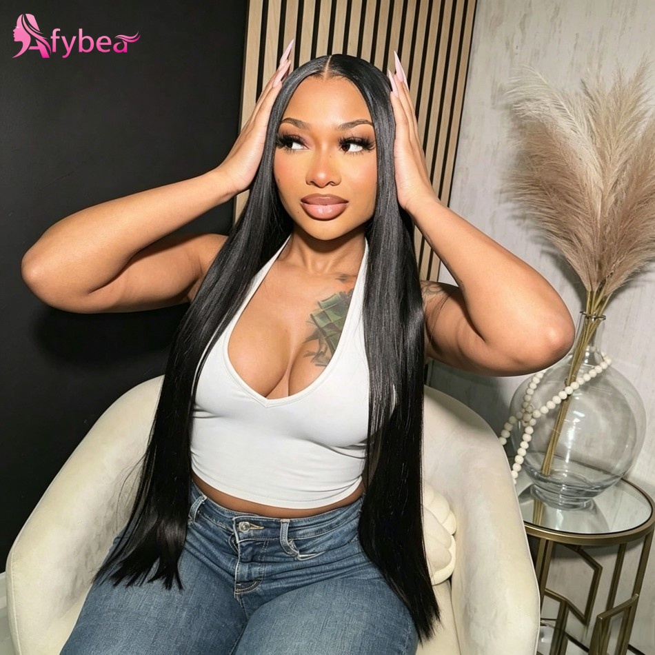 Peruca de Cabelo Humano Liso S - Hd Lace Frontal Wig Human Hair Pre Plucked avaliação e preço