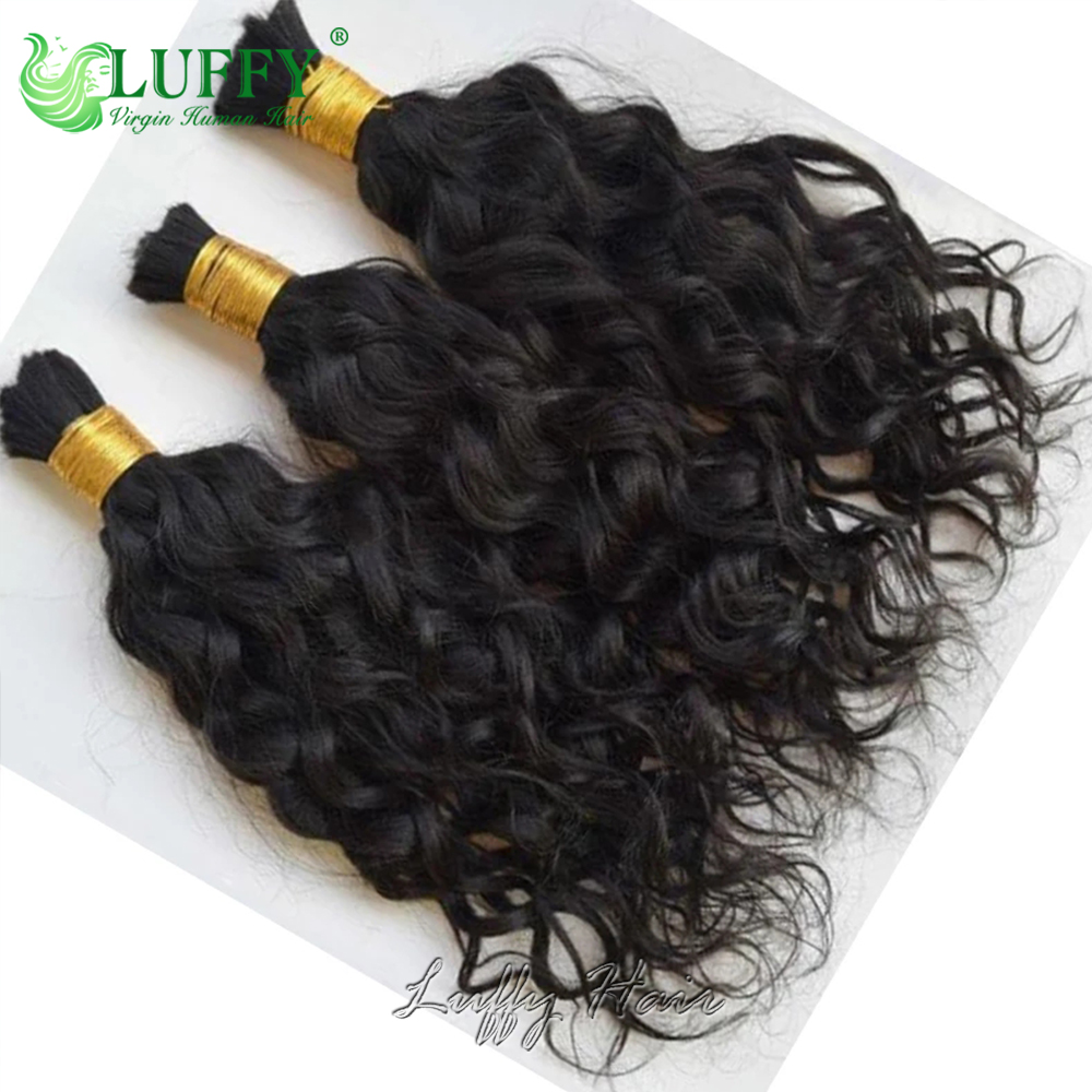 Cabelo humano em massa para tr - Water Wave Bulk Human Hair For Braiding avaliação e preço