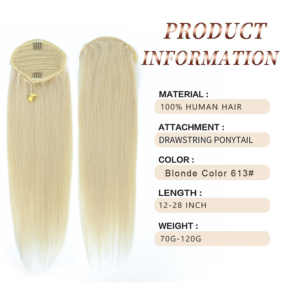 SOVO cordão rabo de cavalo cab - Seamless Clip In Hair Extensions Human Hair avaliação e preço
