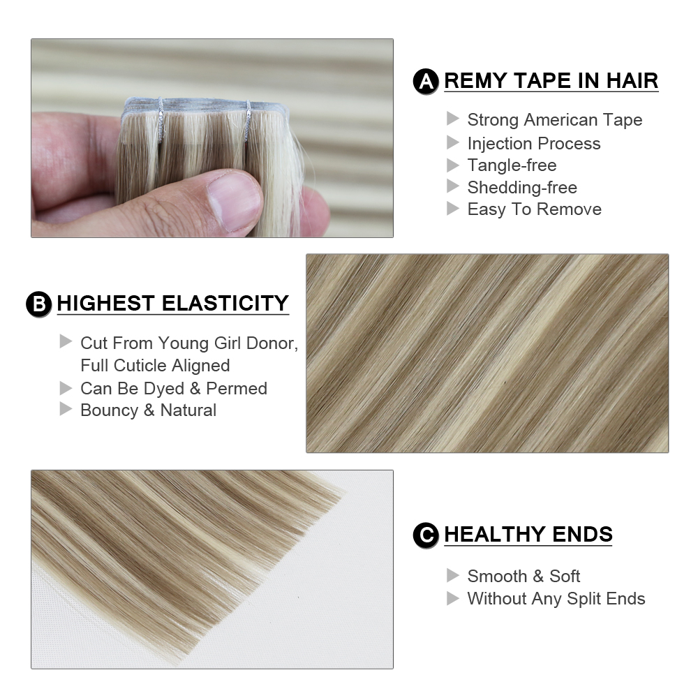 Extensões de Cabelo Humano Rem - Invisible Tape In Extensions Real Hair avaliação e preço