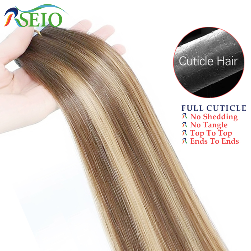 RSEIO-fita reta-em extensões d - Invisible Tape In Extensions Real Hair avaliação e preço