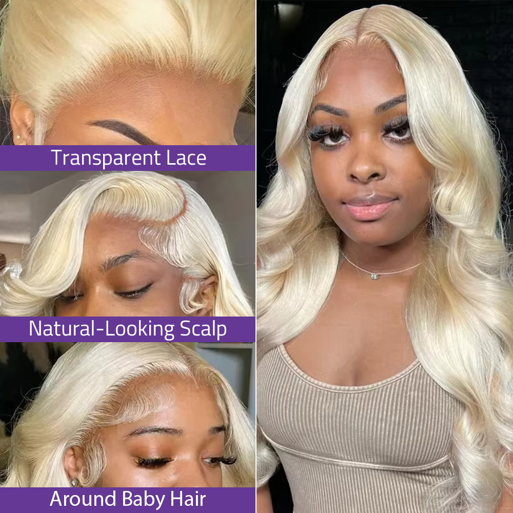 Peruca Frontal HD Transparente - 613 Blonde Body Wave Lace Front Wig avaliação e preço