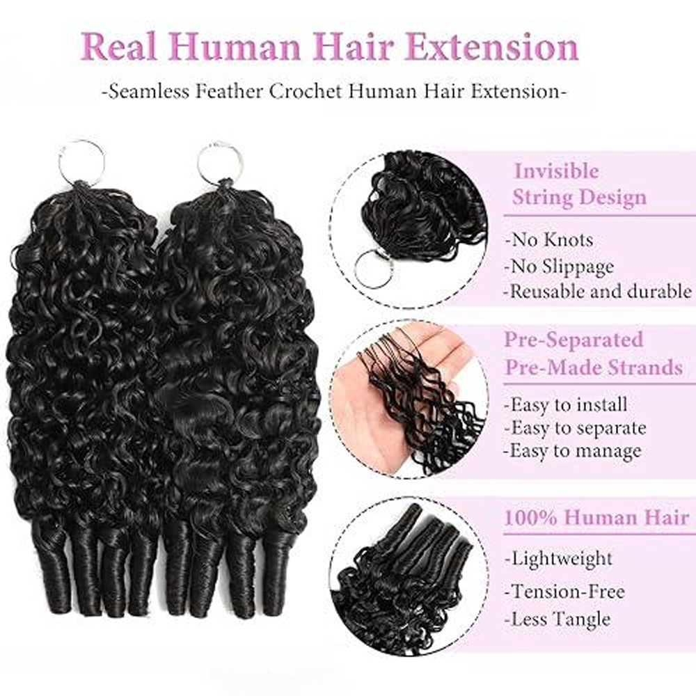Cabelo Humano para Crochê para - Hair Bundles avaliação e preço