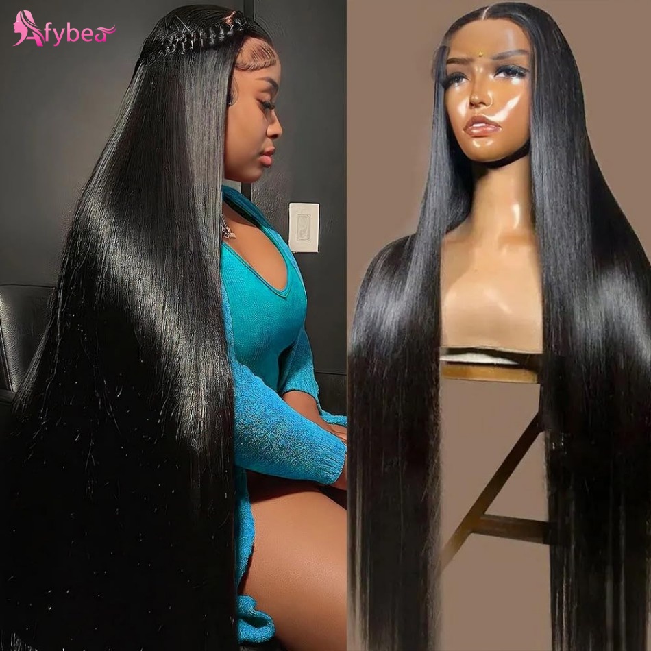 Perucas de Cabelo Humano Liso  - Hd Lace Frontal Wig Human Hair Pre Plucked avaliação e preço