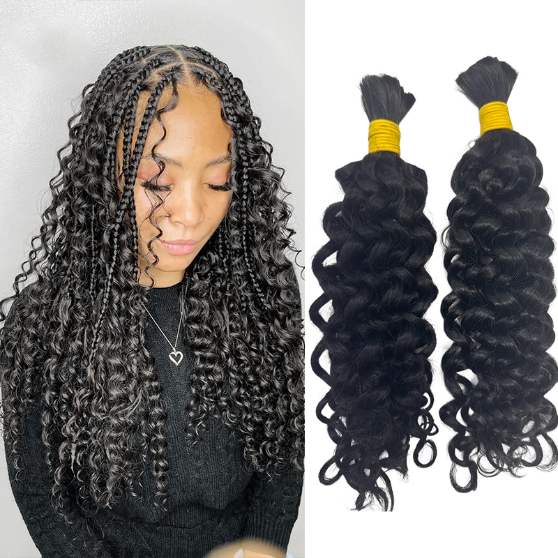 Cabelo Humano Ondulado a Grane - Water Wave Bulk Human Hair For Braiding avaliação e preço