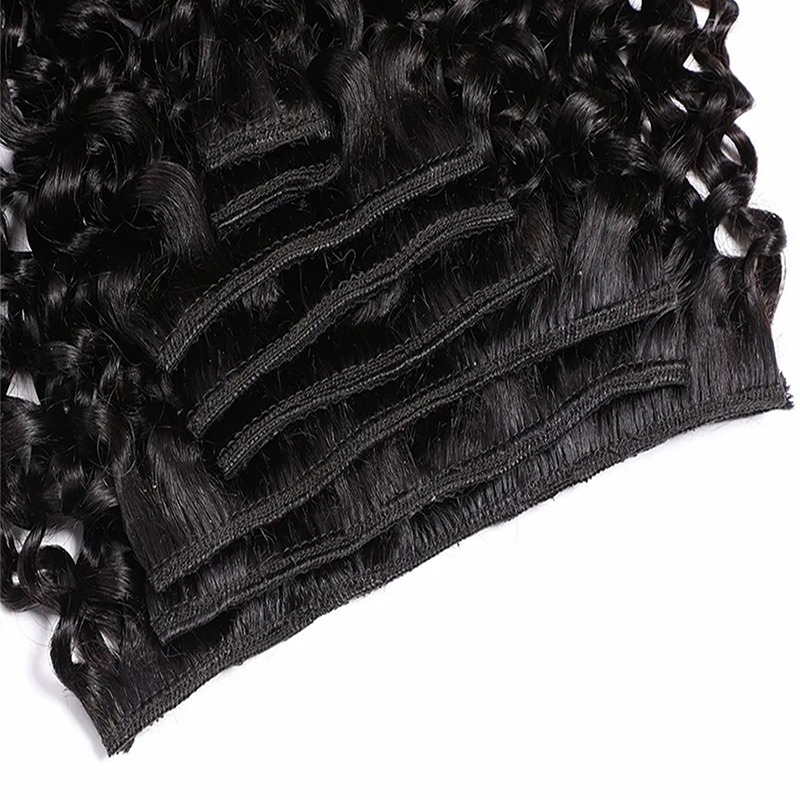 Grampo de cabelo humano afro e - Seamless Clip In Hair Extensions Human Hair avaliação e preço