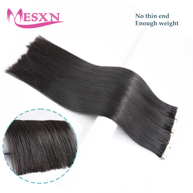Mini extensões retas do cabelo - Invisible Tape In Extensions Real Hair avaliação e preço
