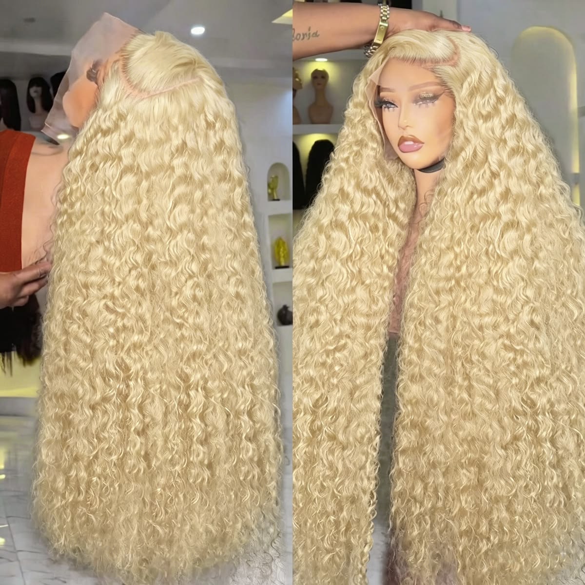 Peruca Frontal 613 Deep Wave 1 - Lace Front Wigs avaliação e preço