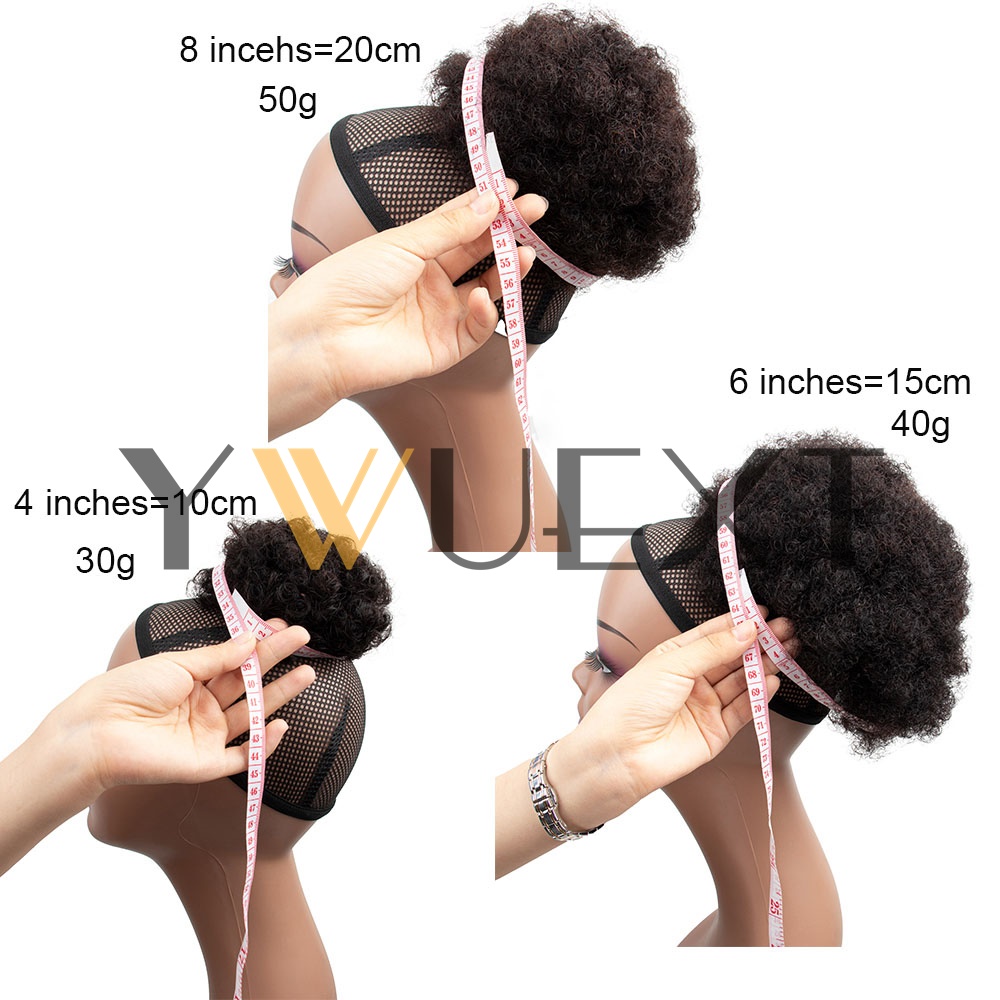 Rabo de Cavalo Afro Puff com C - Drawstring Afro Curly Puff Ponytail avaliação e preço