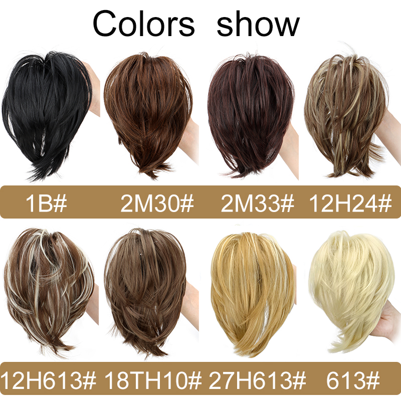 Wigsin sintético bagunçado coq - Claw Clip Messy Bun Hair Piece avaliação e preço