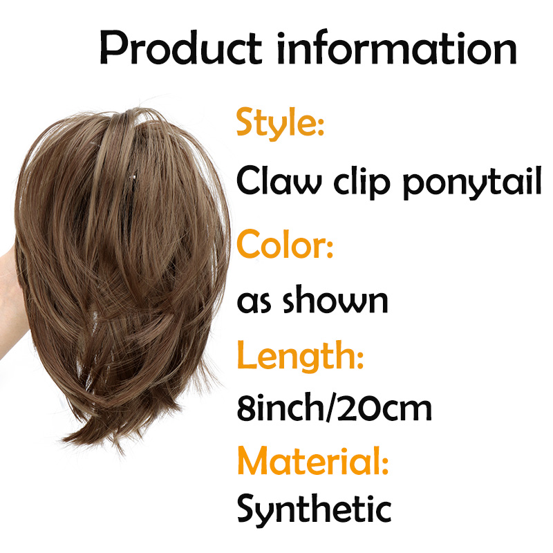 Wigsin sintético bagunçado coq - Claw Clip Messy Bun Hair Piece avaliação e preço