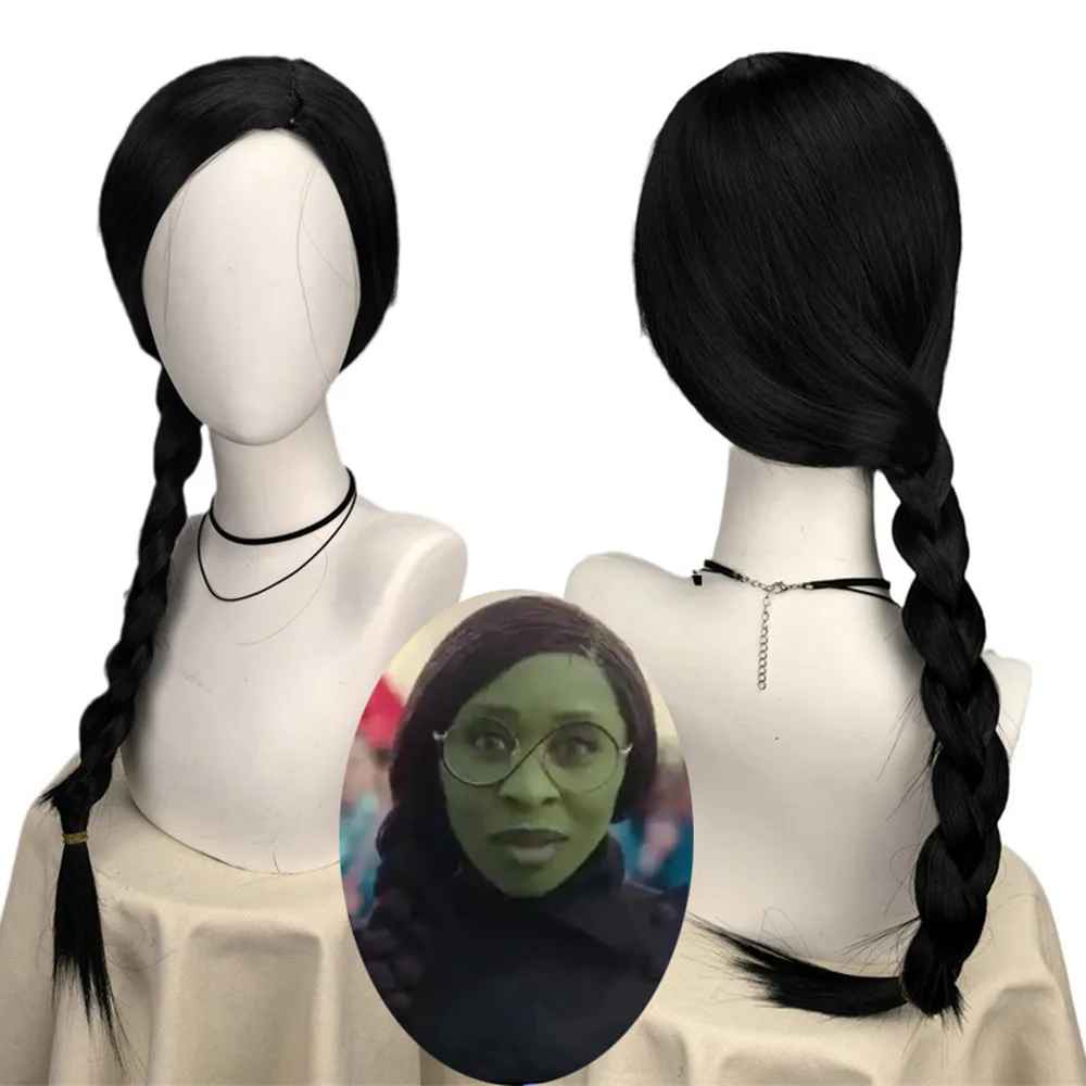 Malvado elphaba perucas para m - Synthetic Braided Wigs For Black Women avaliação e preço