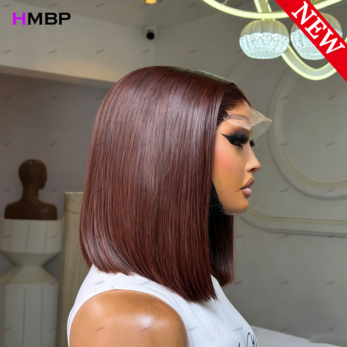 # Peruca Bob Lisa Castanho Esc - Glueless Wear And Go Human Hair Wig avaliação e preço