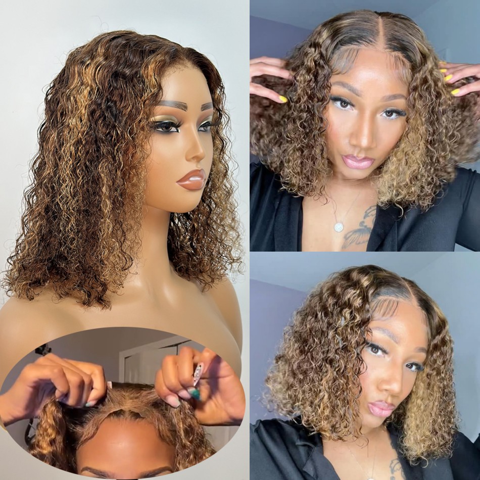 Peruca Wear & Go P427 Loiro Me - Glueless Wear And Go Human Hair Wig avaliação e preço