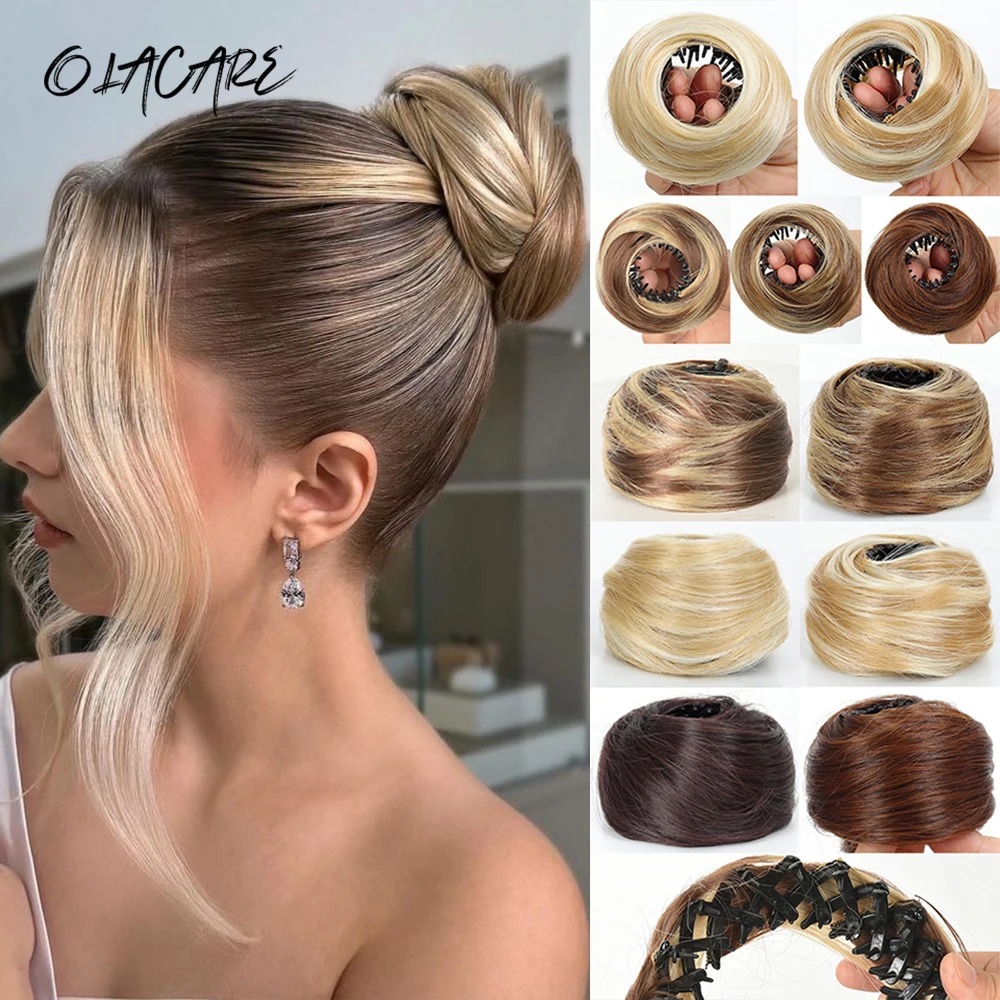 Presilha de Cabelo Sintética M - Claw Clip Messy Bun Hair Piece avaliação e preço